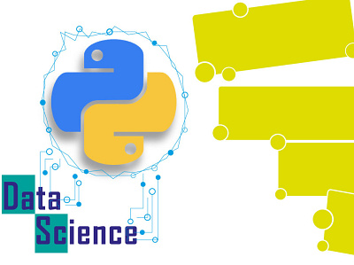 Python para Data Science design illustration thumbnail typography vector