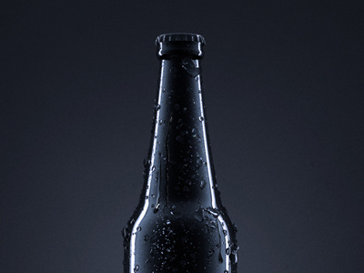 Bottle Packshot 3d alcohol beer bottle cinema4d condensation dark packaging packshot water