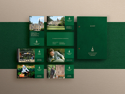 Schloss & Gut Liebenberg print branding crest emblem estate green heraldry identity layout print