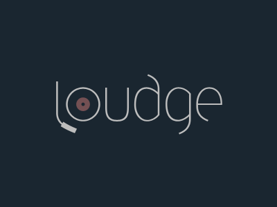 loudge3 brown cd clean deck disc dj dj deck logo loudge lounge music record red thin typography vinyl