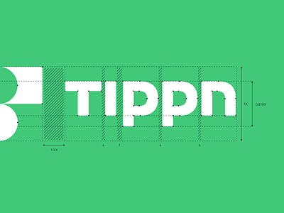 tippn logo construction #2 app branding circle football german germany grid logo logomark soccer sports symbol tippn