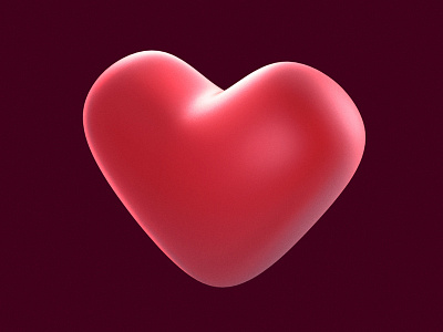 Heart 3d 3dicon favourite heart icon julian hrankov like red