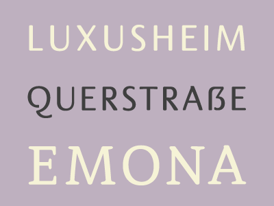 Emona Typeface
