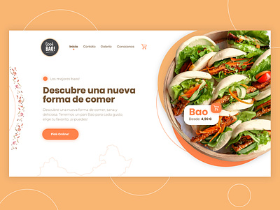 Bao Restaurant Website Design design design art designer designs desktop food food app restaurant restaurant app ui ui ux ui design uidesign uiux ux ux ui ux design uxdesign uxui website