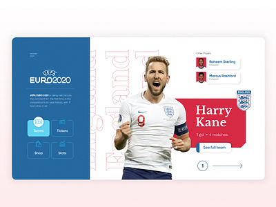 UI CONCEPT#1 - England Euro 2020