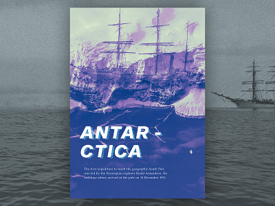 Antarctica Poster #1 brazil concept concept design graphic design poster poster a day poster art poster design posters typography design