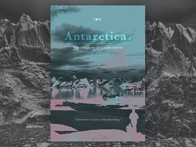 Antarctica Poster #3 brazil braziliandesigner concept concept design graphic design poster poster a day poster art poster design typography design