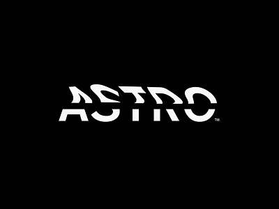 ASTRO. black and white bold identity logotype minimal type typography