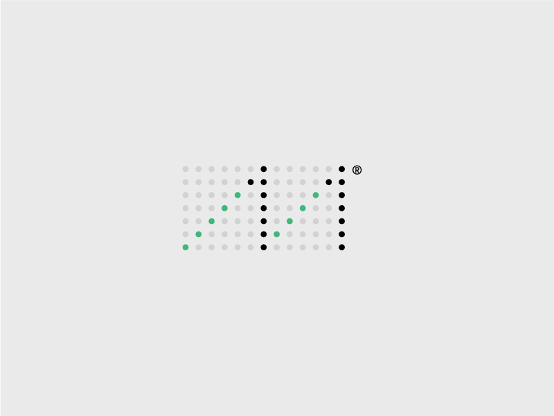 Logo for a digital marketing agency minimal simplicity mexico latam symbol logo grid metric letter m 11 graph