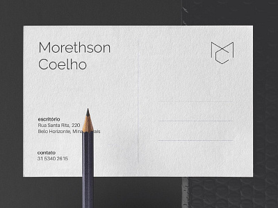Business Card - Morethson Coelho brand branding graphic design logo