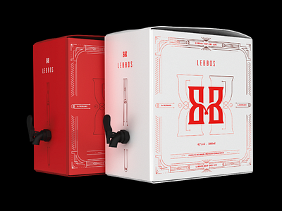 Packaging design - Lebbos Gin graphic design packaging design