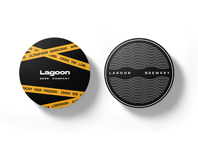 Lagoon Beer - Coasters branding design graphic design logo packaging