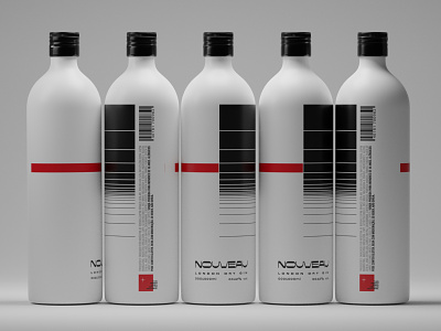 Gin Nouveau 3D Design branding graphic design logo packaging