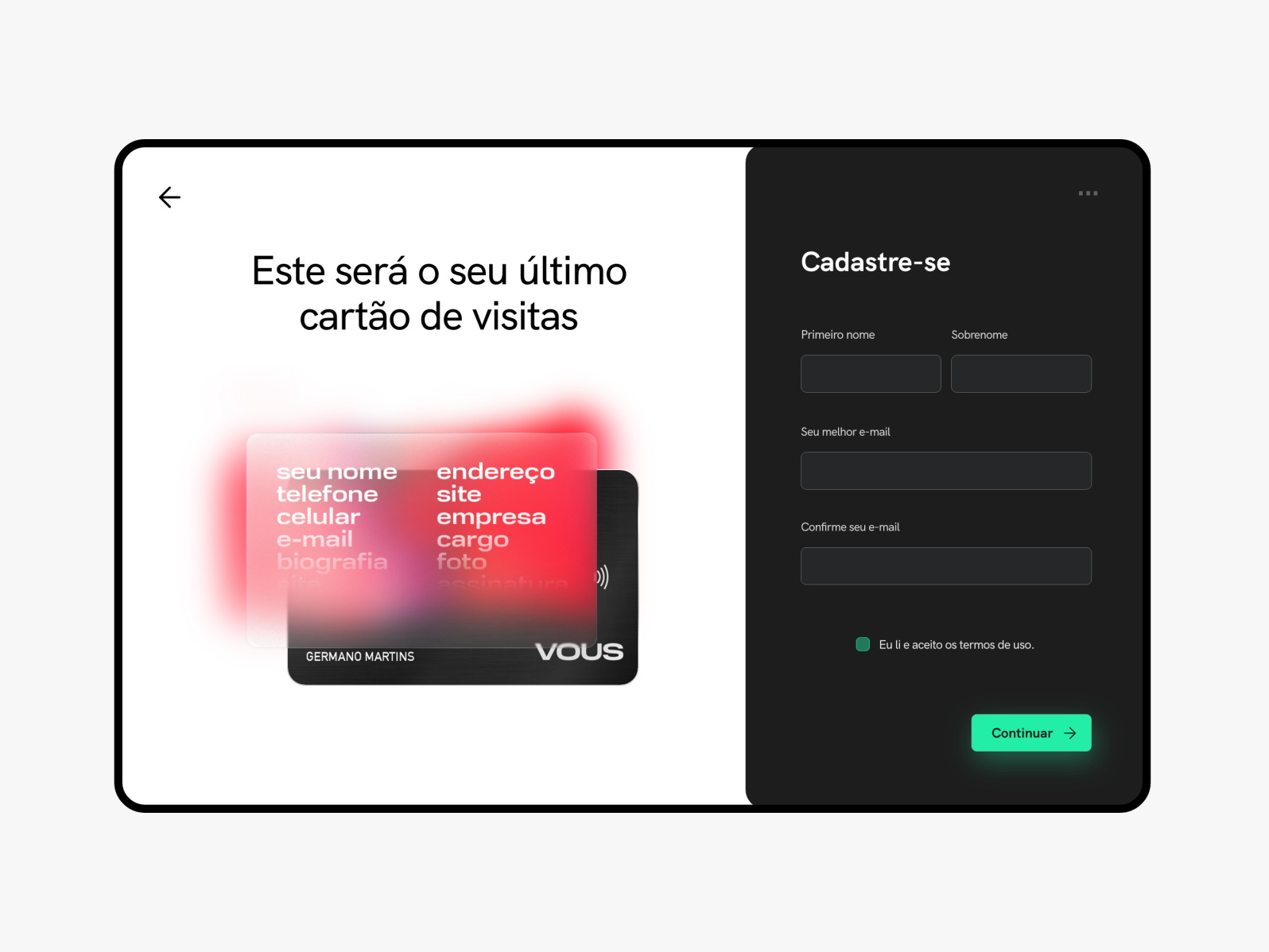 Ui Design Sign Up Page By Greg Rio Pinheiro On Dribbble