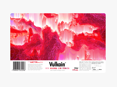 Vulkain Drinks Can Label Design branding graphic design packaging product design