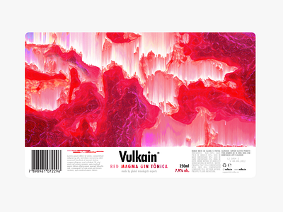 Vulkain Drinks Can Label Design