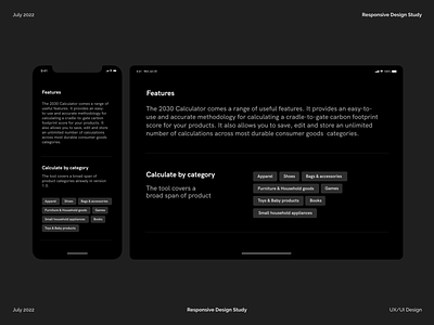 Website Responsive Design Study