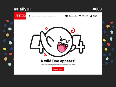 Daily UI #008 - 404 Page 404 404 error page 404 page daily daily 100 challenge dailyui dailyuichallenge figma figma design figmadesign super mario super mario bros. ui ui design