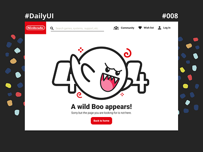 Daily UI #008 - 404 Page