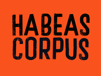 Habeas Corpus design habeascorpus illustration illustrations illustrator lettering letteringartist minimal procreate typography