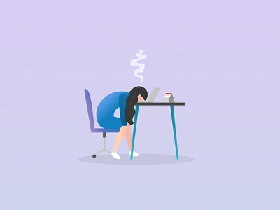 burned out engineer burnout crash design developer figma illustration panel vector work