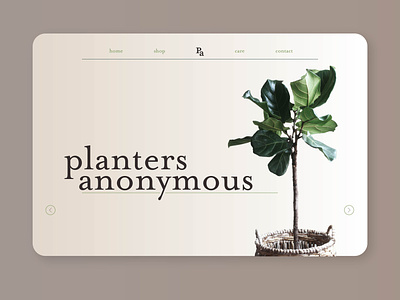 Planters Anonymous web design webdesign website