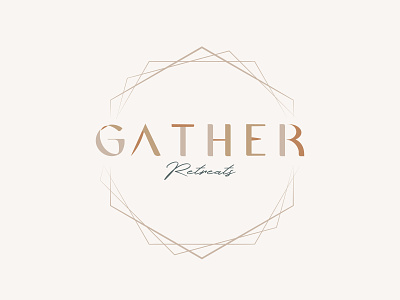 Gather Retreats Branding branding design logo