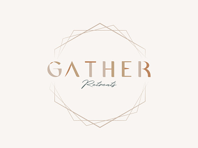Gather Retreats Branding branding design logo
