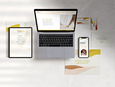 Brand Suite Fresh Lines Creative branding branding design business card design logo web webdesign