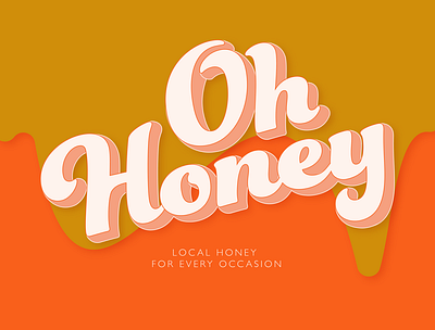 Brand Concept - Oh Honey branding branding design design logo
