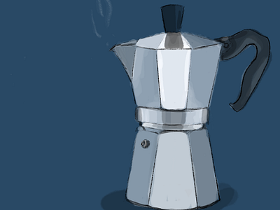 Moka Pot Sketch illustration sketch