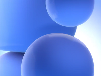 Blue Collision 3d background blue soft squishy