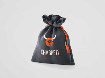 Charred - Bag Packaging Mockup branding branding agency branding and identity branding concept branding design clean first shot flat hello dribbble hellodribbble identity logo logodesign minimal typography vector