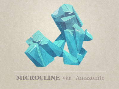 Microcline Study design gem illustration mineral nature photoshop science scientific illustration study