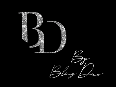 Bling Duo Logo bling design diamonds logo silver sparkle texture