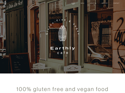 Earthy Cafe Landing Page