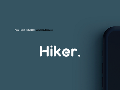 Hiker. Photo Ad Concept adobe app concept hiker hiking illustration mobile simple simple design