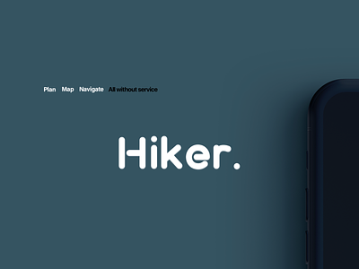 Hiker. Photo Ad Concept