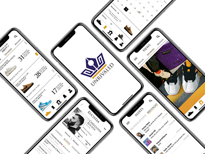 UNRIVALED app branding design culture event exclusive expensive release royal shoes sneaker sneakerhead ui ux