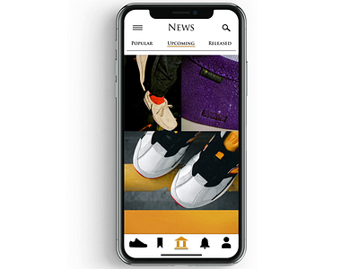 UNRIVALED | Sneaker News app apple concept design ios mobile mockup protopie shoe sneakers unrivaled