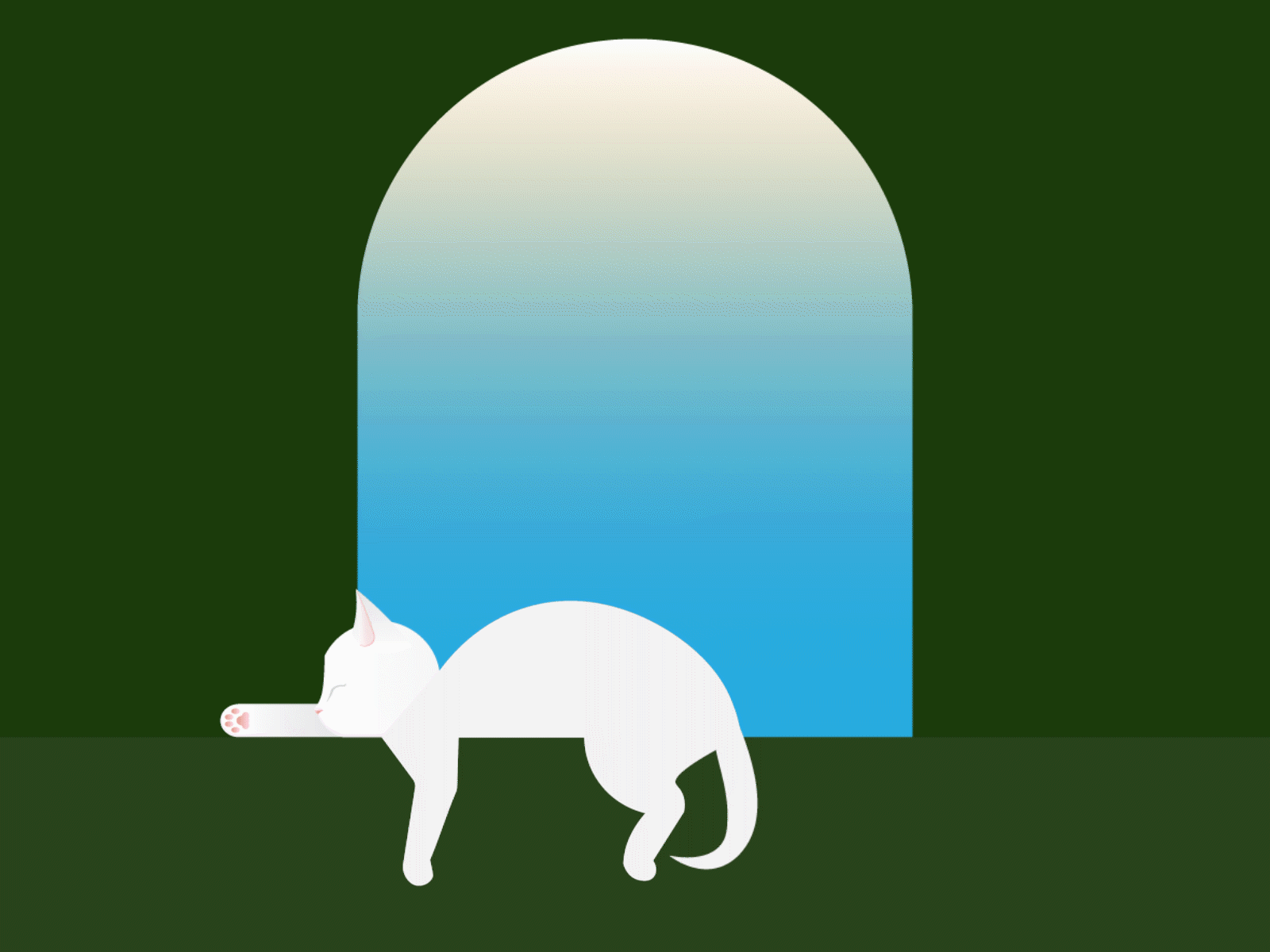 Arvo, the restless sleeper adobe after effects after effects catnap cats illustrator vector art