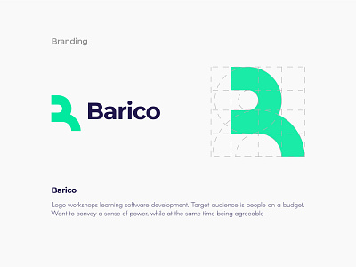 Barico Logo Design | B Logo green letter b logo logodesign minimalist minimalist logo modern logo navy