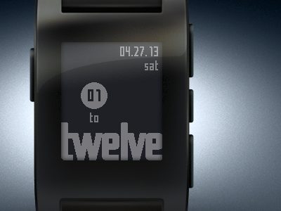 Relative Dot animation (Pebble watch face)
