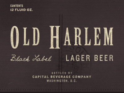 Old Harlem Lager Beer