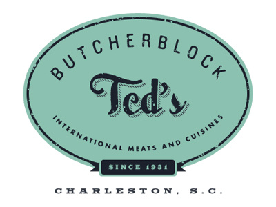 Ted's Butcherblock blue futura knockout saracen teal vintage