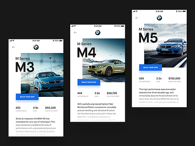 M Series Lineup bmw ios maison neue