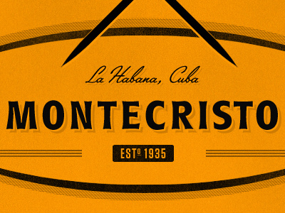 Montecristo branding lakeside logo roundest serial texture tungsten