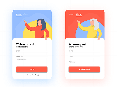 Daily UI 001 - Login form 001 app dailyui design flat illustration login typography ui ux