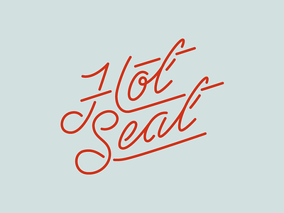 It's Getting Hot in Hurr hot lettering neon retro script stroke vintage