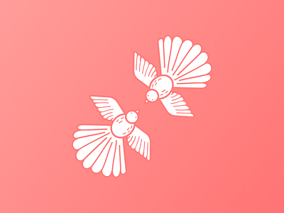 Birds fantail illustration vector